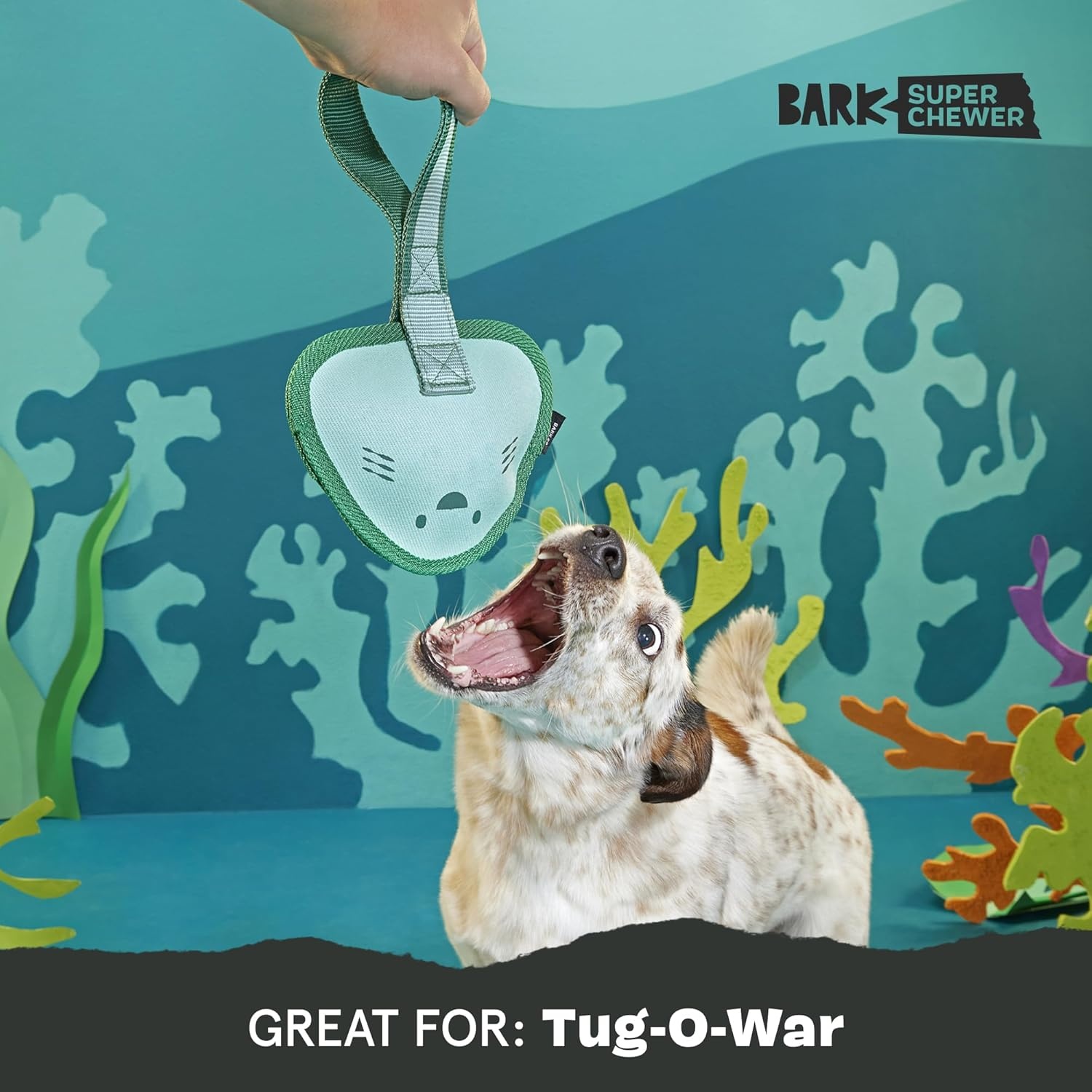 image:imageBARK Sun Power Tug Rope Toy for Dogs amp Puppies MediumFlingrayLarge