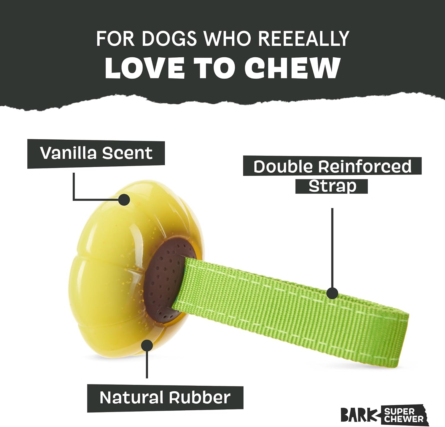 image:imageBARK Sun Power Tug Rope Toy for Dogs amp Puppies MediumSun Large