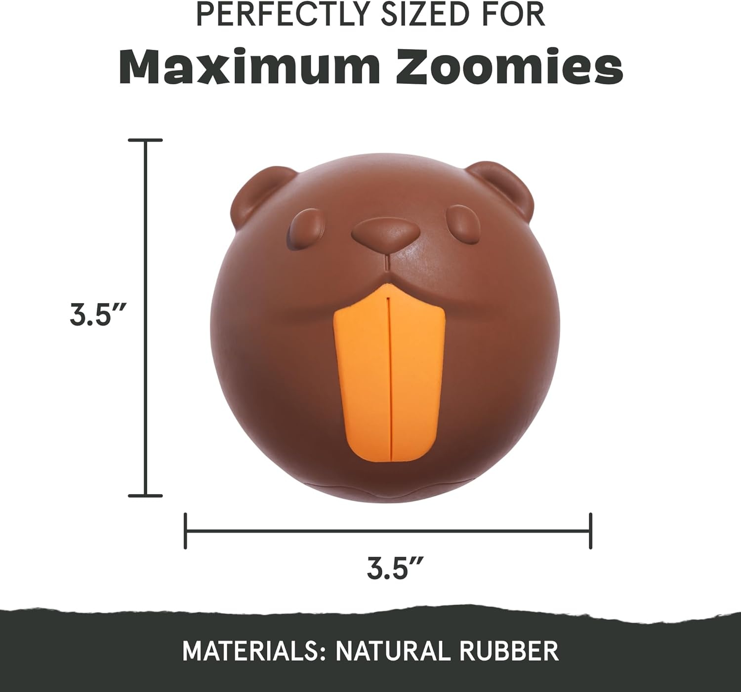 image:imageBarkbox Ruffberry Blast Dog Toy for Small Dogs Treat Dispensing Toy with Wacky Bounce and Perfect for Kibble or Favorite TreatsRicochet The Nutria