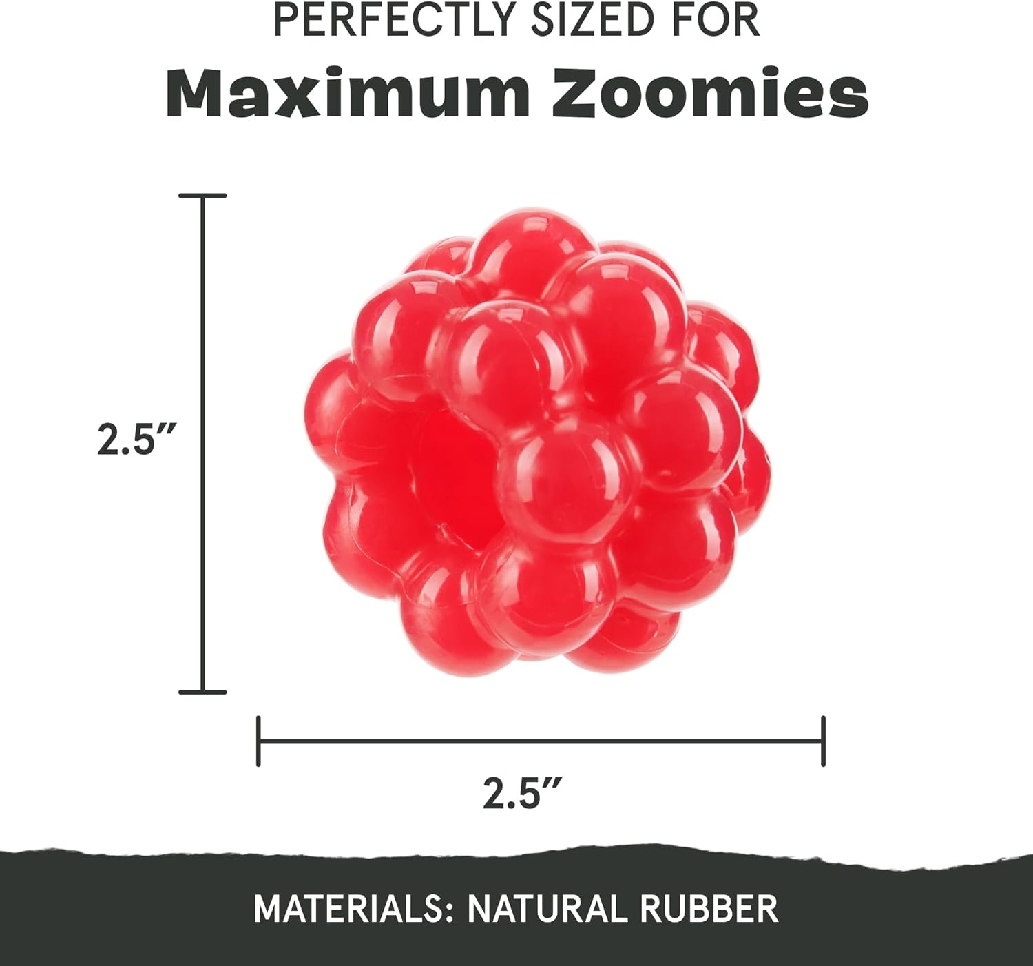 image:imageBarkbox Ruffberry Blast Dog Toy for Small Dogs Treat Dispensing Toy with Wacky Bounce and Perfect for Kibble or Favorite TreatsRuffberry Blast