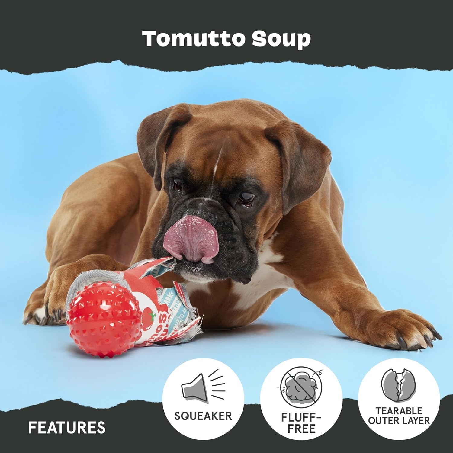 image:imageBarkbox Ruffberry Blast Dog Toy for Small Dogs Treat Dispensing Toy with Wacky Bounce and Perfect for Kibble or Favorite TreatsTomutto Soup