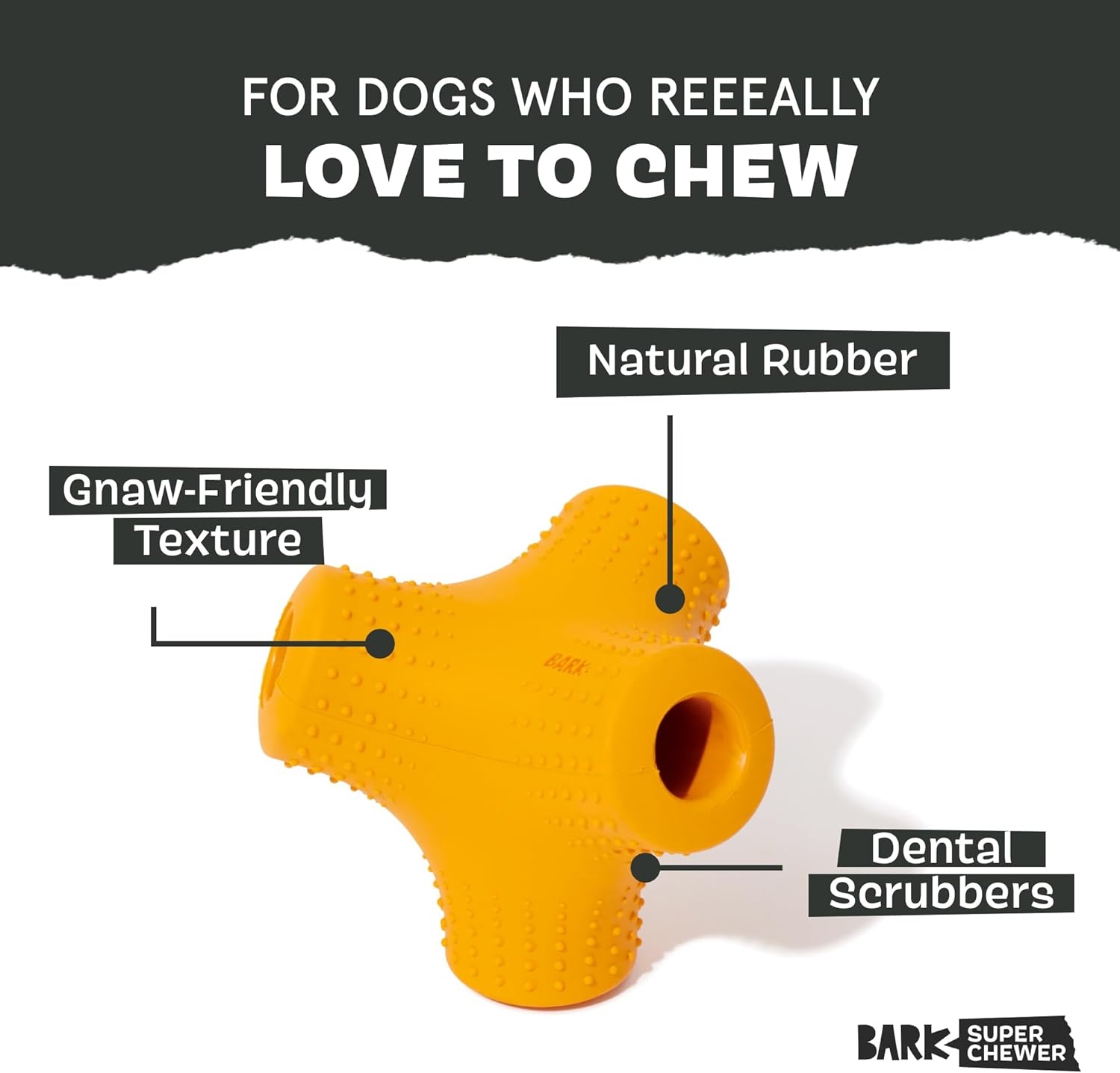 image:imageBarkbox Squash Dog Toy Natural Rubber Treat Dispensing Cream Scented amp Fun Wobble Design Dog Toy for Aggressive ChewersCoral Teef