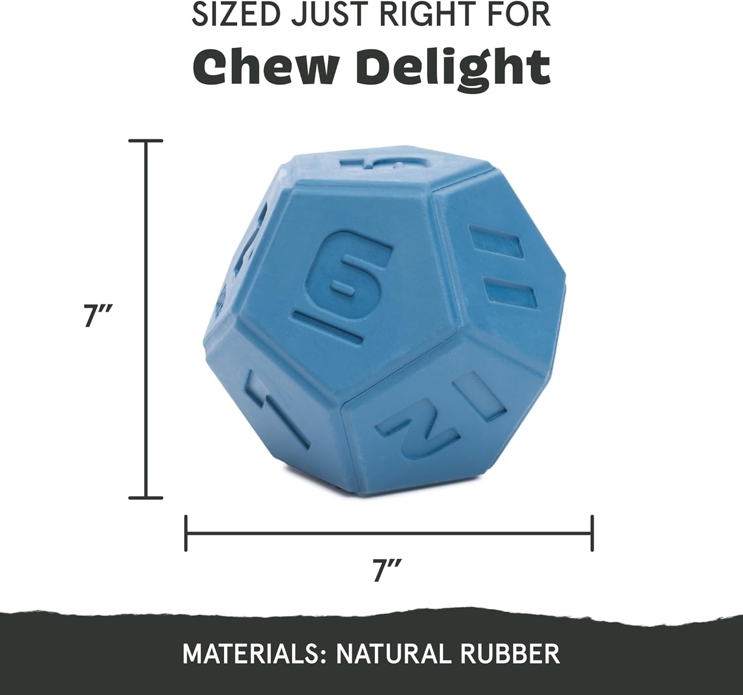 image:imageBarkbox Squash Dog Toy Natural Rubber Treat Dispensing Cream Scented amp Fun Wobble Design Dog Toy for Aggressive ChewersRoll and Play Die