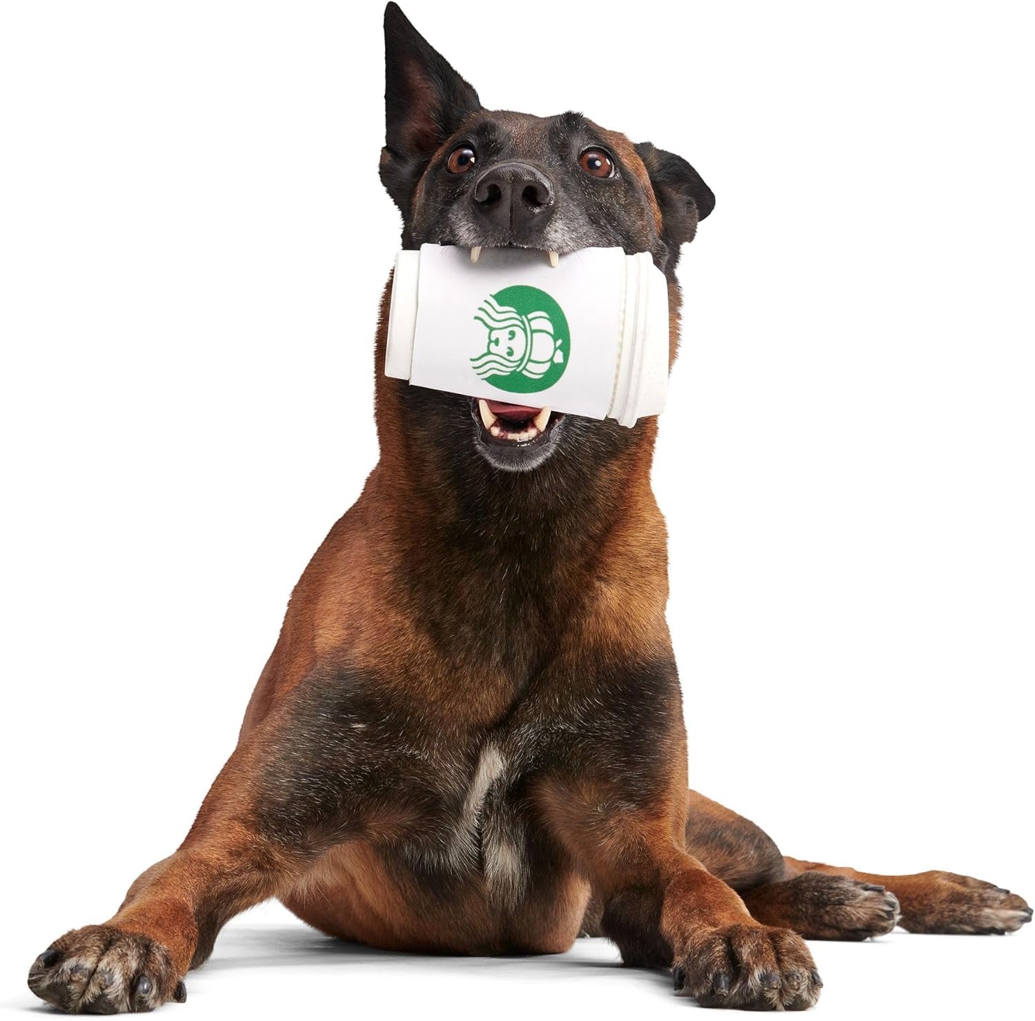 image:imageBarkbox Tipsy Toast Glass Treat Dispensing Dog Toys Puppy and Pet Toys for Medium to Large DogsPupkin Spice Latte