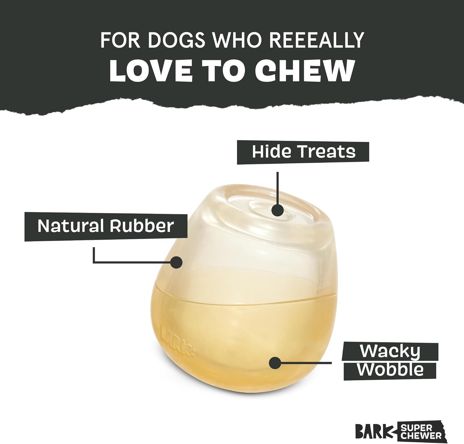 image:imageBarkbox Tipsy Toast Glass Treat Dispensing Dog Toys Puppy and Pet Toys for Medium to Large DogsTipsy Toast