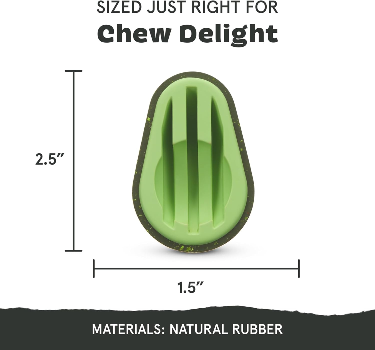 image:imageBarkbox Treat Meat Hot Dog Dog Toy BaconScented Rubber Chew Toy for Medium Dogs Durable Dog Toys for Aggressive Chewers amp Puppy Teething ToysAvocadoggo