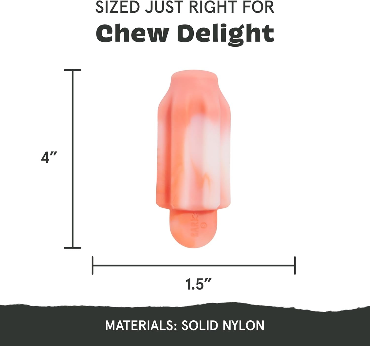 image:imageBarkbox Treat Meat Hot Dog Dog Toy BaconScented Rubber Chew Toy for Medium Dogs Durable Dog Toys for Aggressive Chewers amp Puppy Teething ToysCherry Blasto Pop