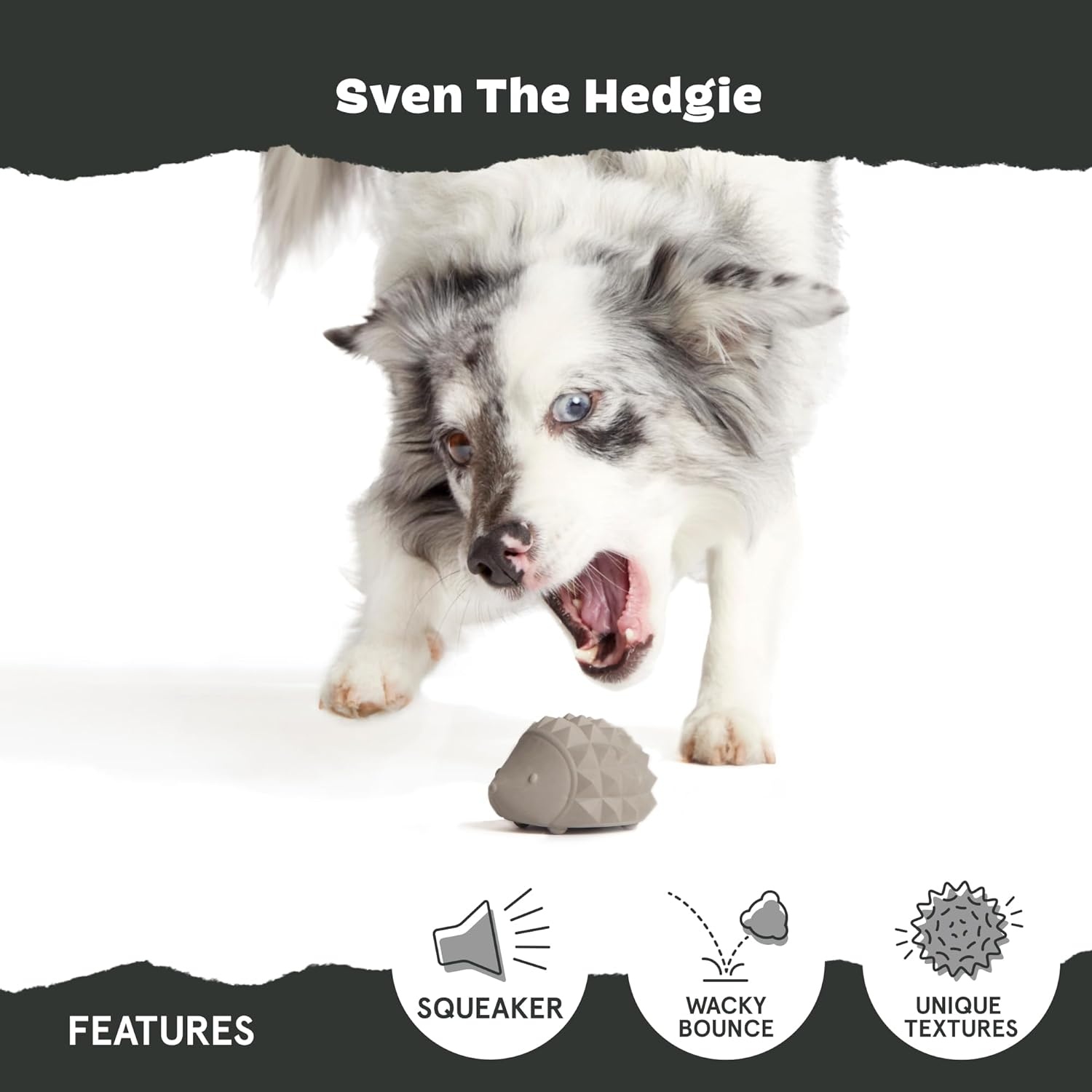 image:imageBarkbox Tug Tied Toad Dog Toy for Tough Chewers Durable Rubber Design Perfect for TugofWarHedgehog