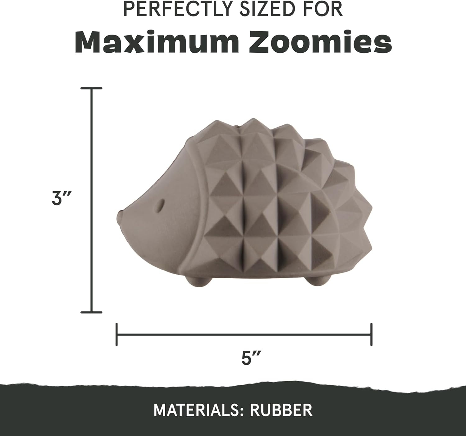 image:imageBarkbox Tug Tied Toad Dog Toy for Tough Chewers Durable Rubber Design Perfect for TugofWarHedgehog