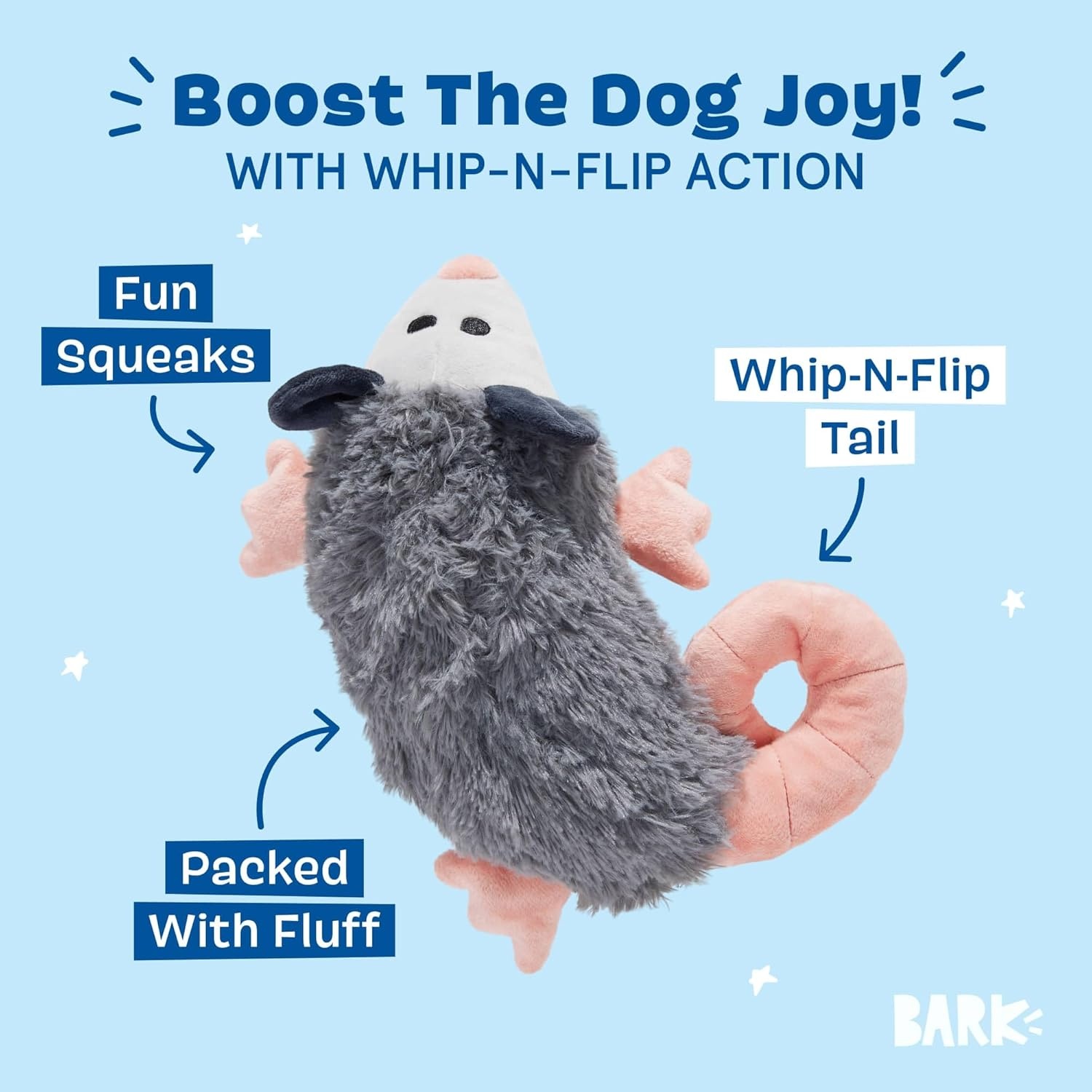 image:imageBarkbox Tug Tied Toad Dog Toy for Tough Chewers Durable Rubber Design Perfect for TugofWarPossum