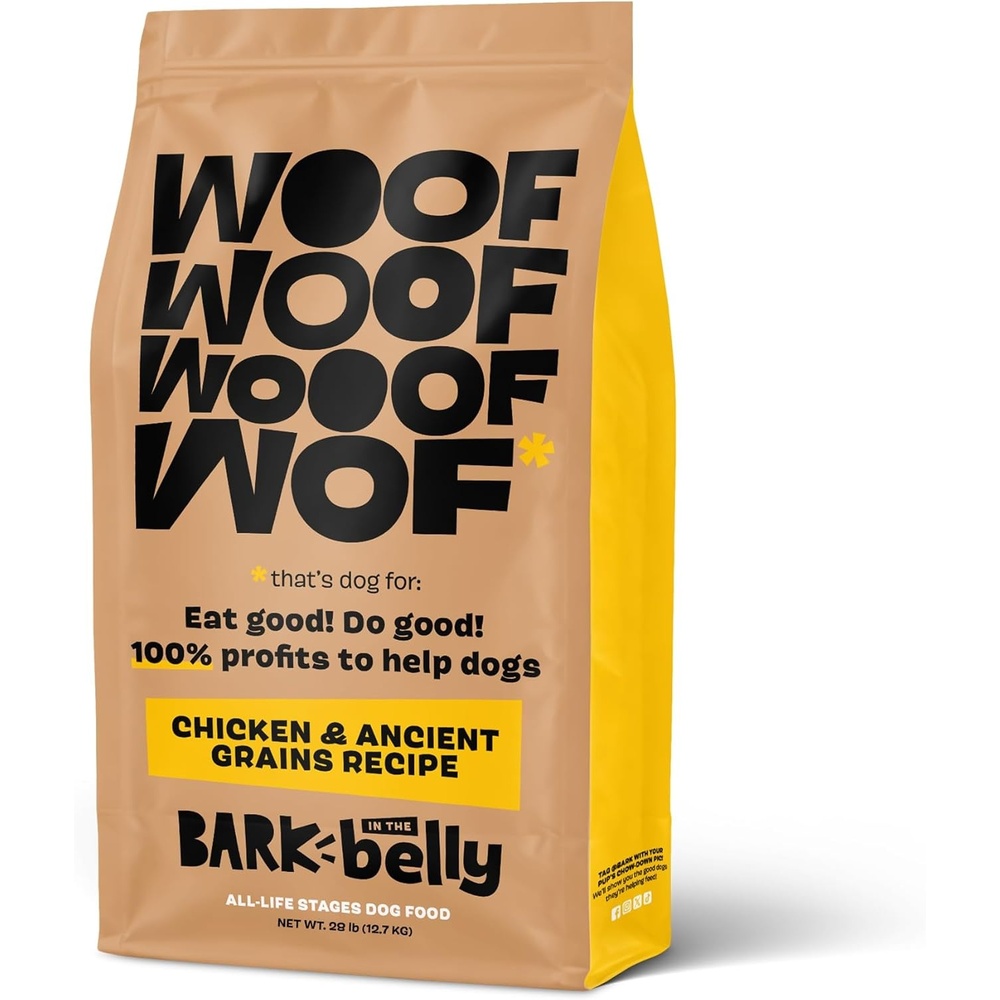 image:imageBark in the Belly Chicken amp Ancient Grains Recipe Premium Dog Food 28 lb Bag 127 kg