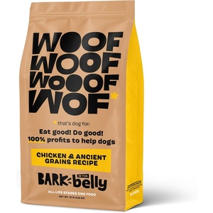 image:imageBark in the Belly Chicken amp Ancient Grains Recipe Premium Dog Food  15 lb Bag 68 kg