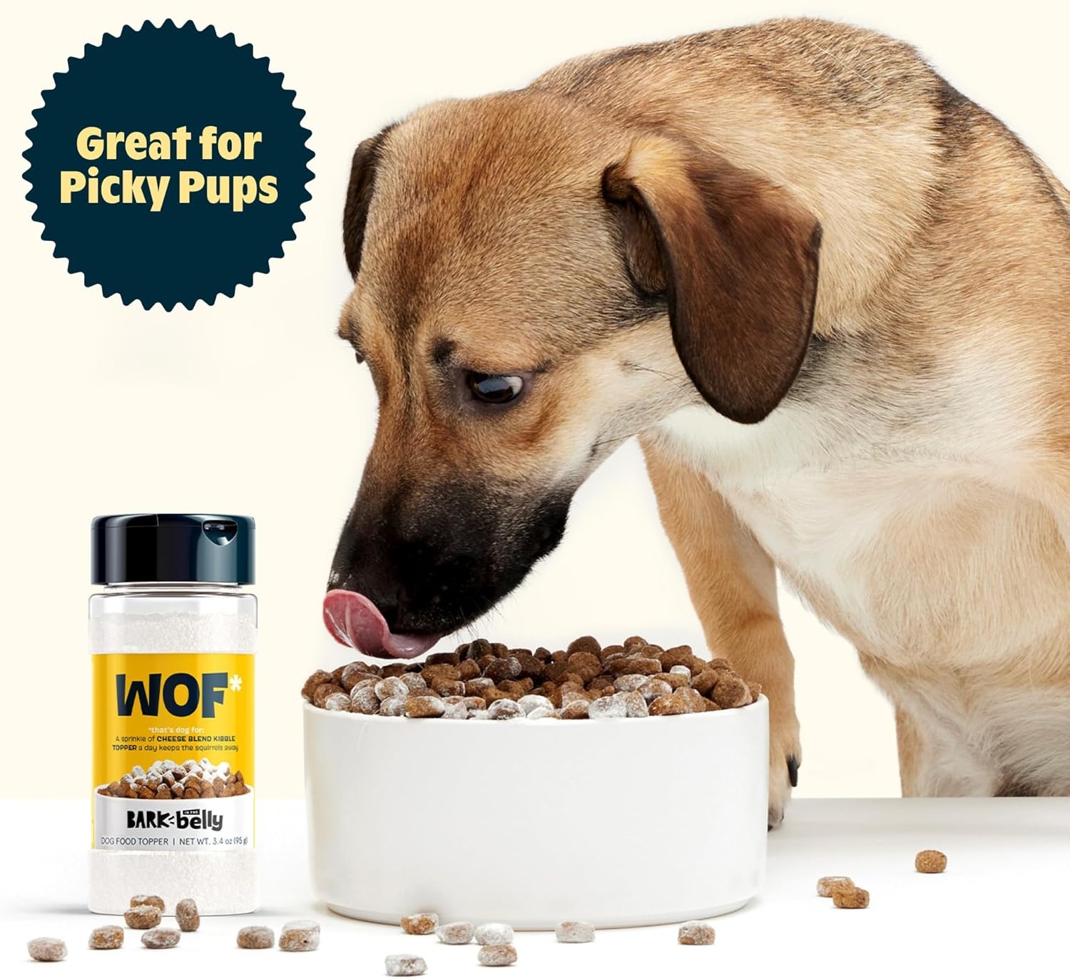 image:imageBarkbox Bada Bing Beef Dry Dog Food Toppers with High Protein and Limited Ingredients Meal Enhancer for Large amp Small Breeds 46 OzCheese