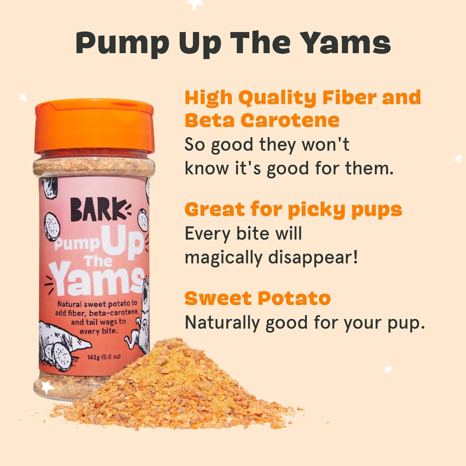 image:imageBarkbox Bada Bing Beef Dry Dog Food Toppers with High Protein and Limited Ingredients Meal Enhancer for Large amp Small Breeds 46 OzPump Up The Yams
