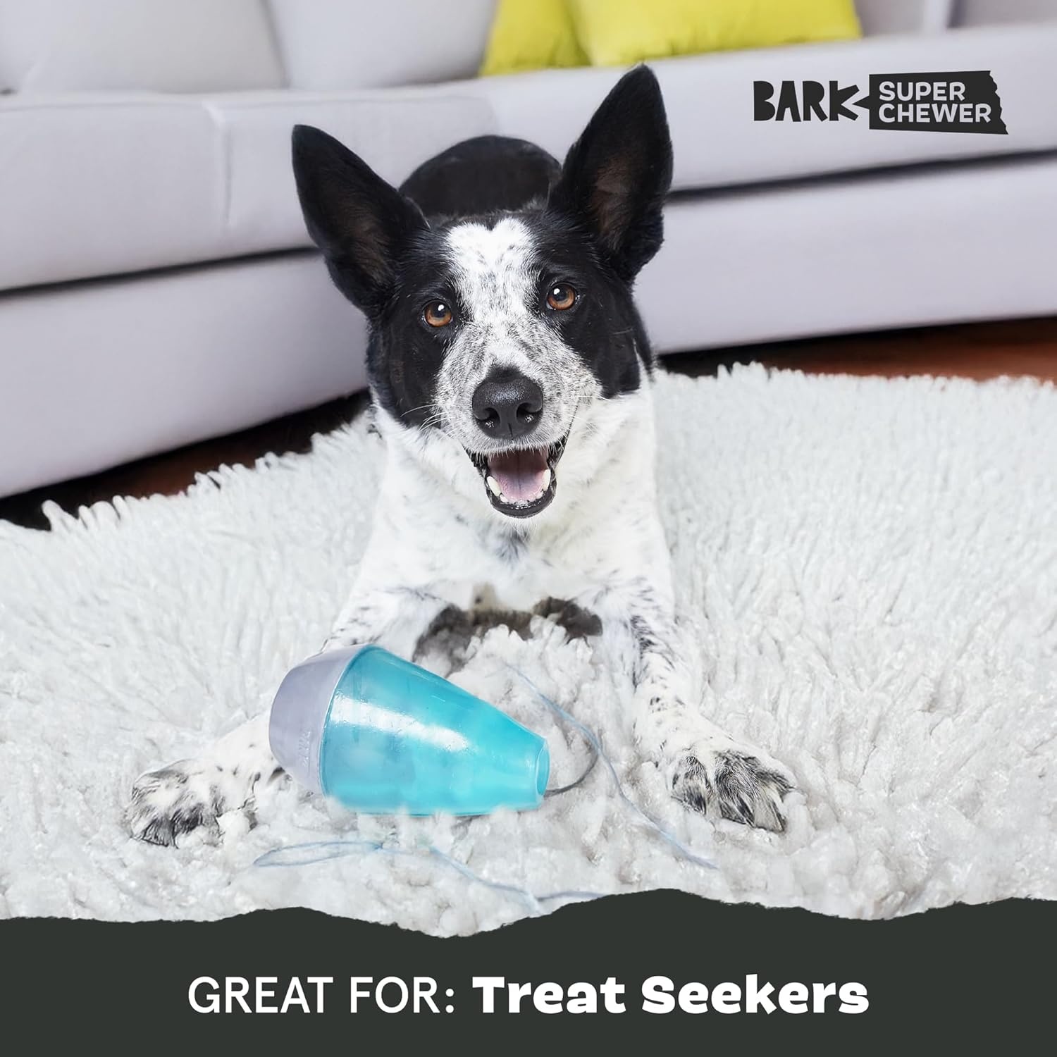 image:imageBarkbox Bubbler Treat Dispensing Dog Toy for Medium Dogs Wacky Bounce for Playful Pups Who Love a Challenge and Engaging FunLava Champ