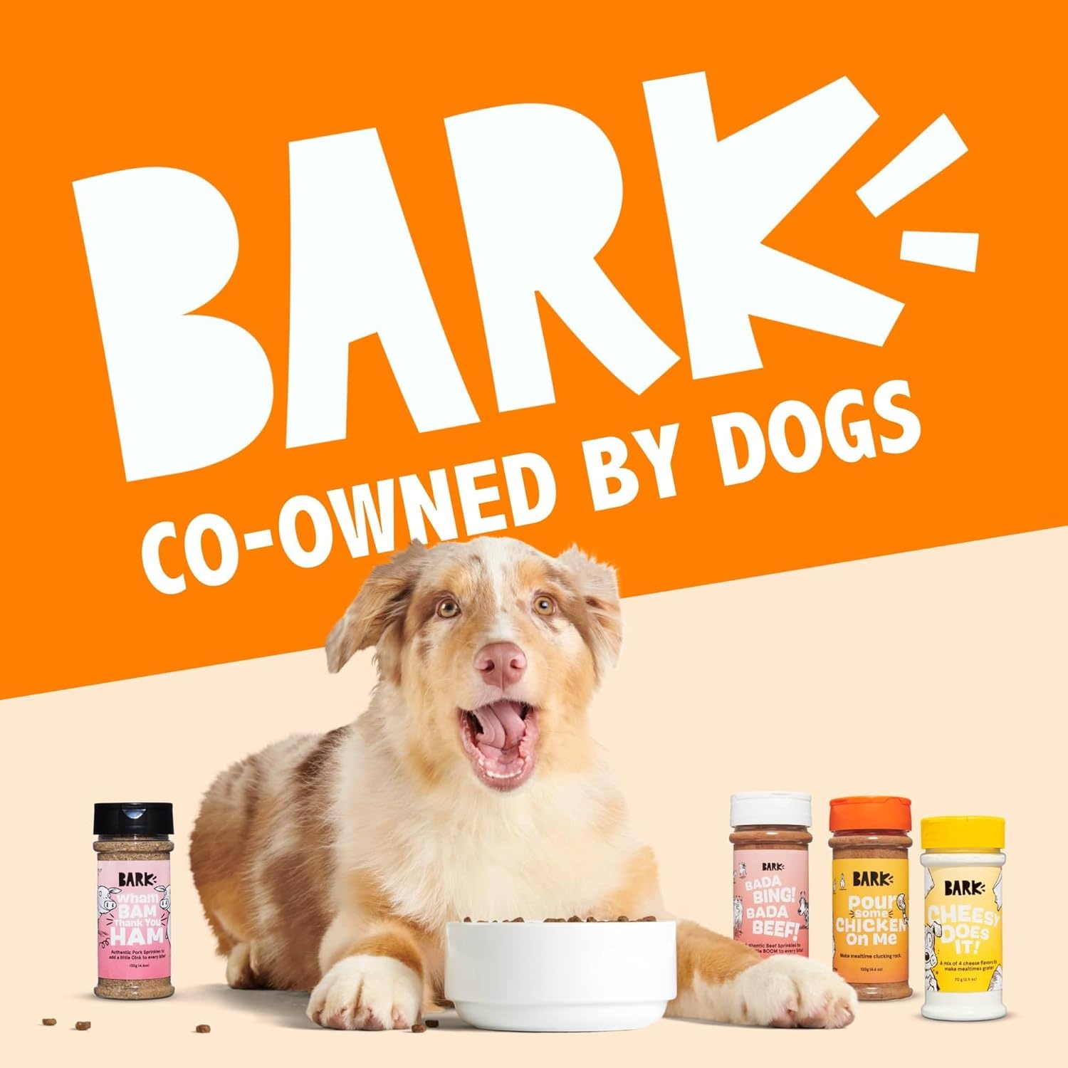 image:imageBarkbox Chicken Dog Treat Topper High Protein Ingredients for All Breeds Rosemary Extract for Large amp Small Breeds Elevate Dog Food Dining Shake amp Pour for Dog BowlsPump Up The Yams