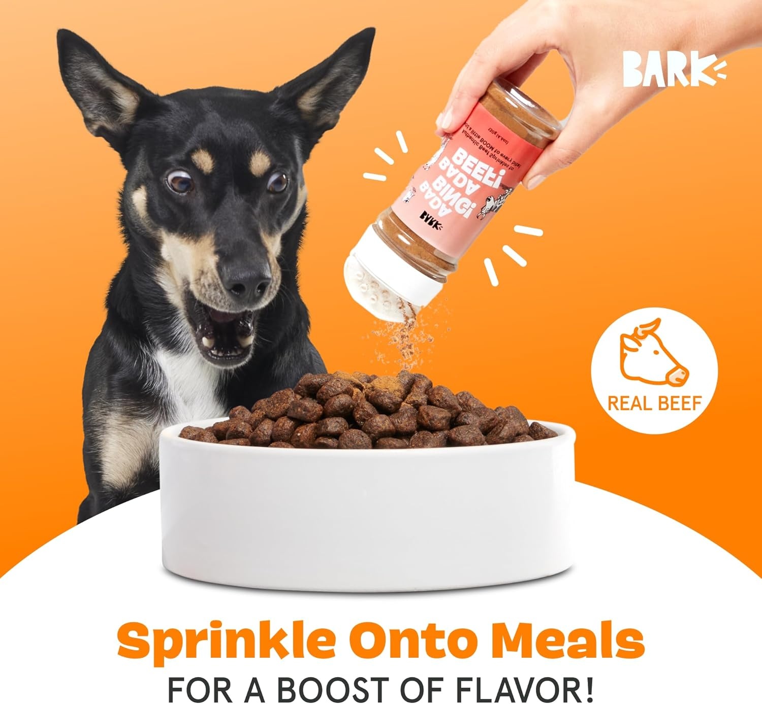 image:imageBarkbox Chicken Dog Treat Topper High Protein Ingredients for All Breeds Rosemary Extract for Large amp Small Breeds Elevate Dog Food Dining Shake amp Pour for Dog BowlsBada Bing Bada Beef