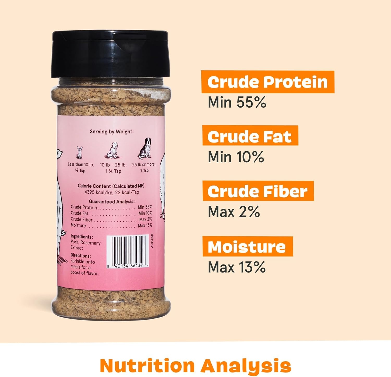 image:imageBarkbox Chicken Dog Treat Topper High Protein Ingredients for All Breeds Rosemary Extract for Large amp Small Breeds Elevate Dog Food Dining Shake amp Pour for Dog BowlsWham Bam Thank You Ham