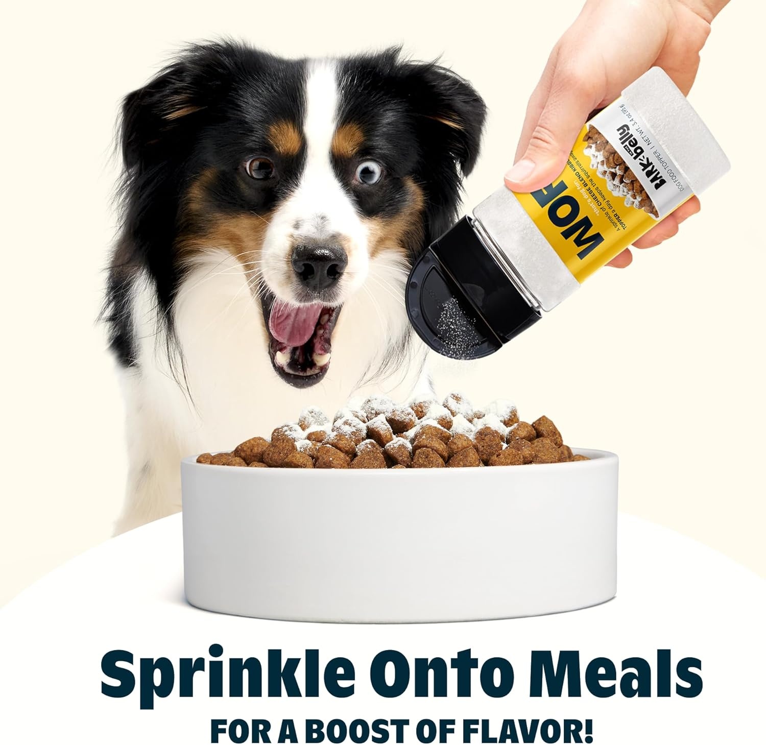 image:imageBarkbox Chicken Dog Treat Topper High Protein Ingredients for All Breeds Rosemary Extract for Large amp Small Breeds Elevate Dog Food Dining Shake amp Pour for Dog BowlsCheese