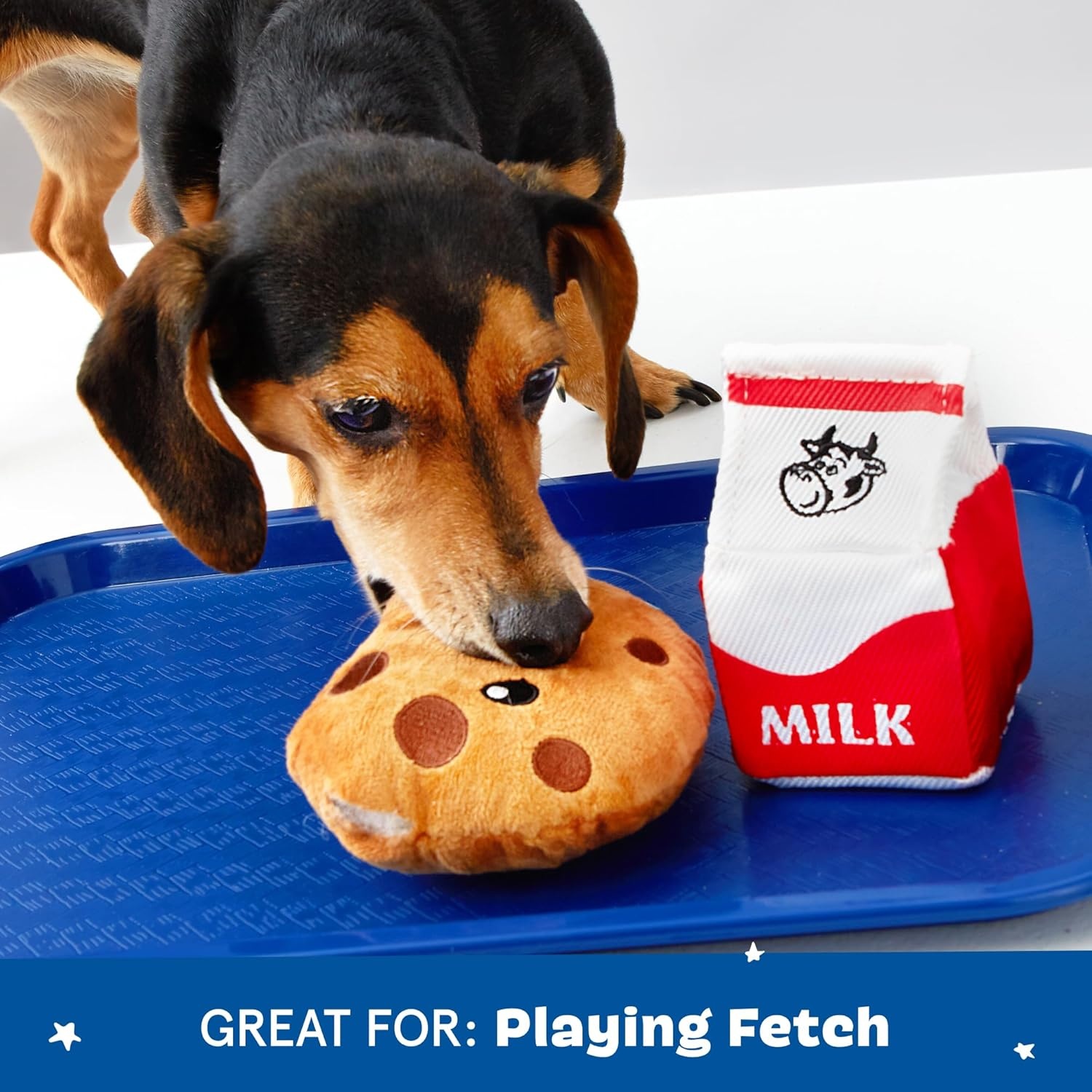 image:imageBarkbox Afterschool Snack Pack Dog Toy Bundle Squeaky Dog Toys Plush Dog Toys Puppy and Pet Toys for Large DogsLarge