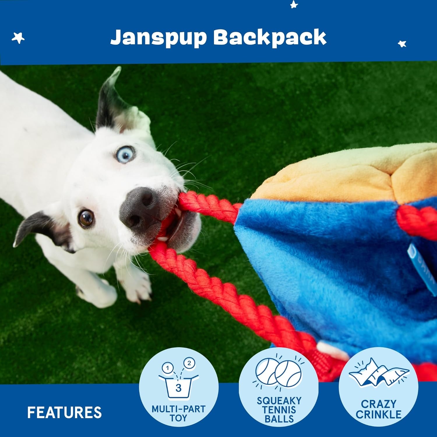 image:imageBarkbox Afterschool Snack Pack Dog Toy Bundle Squeaky Dog Toys Plush Dog Toys Puppy and Pet Toys for Large DogsLarge