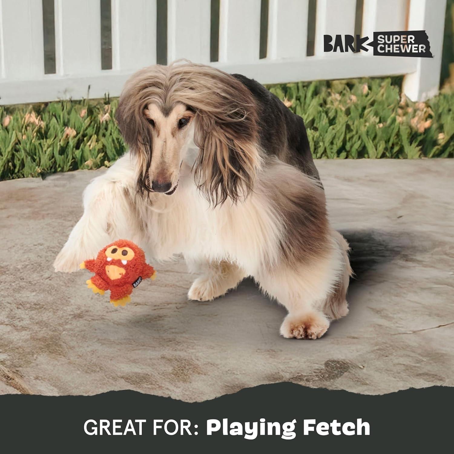 image:imageBarkbox Aurora Beast Super Chewer Dog Toy for Aggressive Chewers Durable Natural Rubber with Soft Exterior Built for Tough Play and LongLasting FunBetty Bigfoot