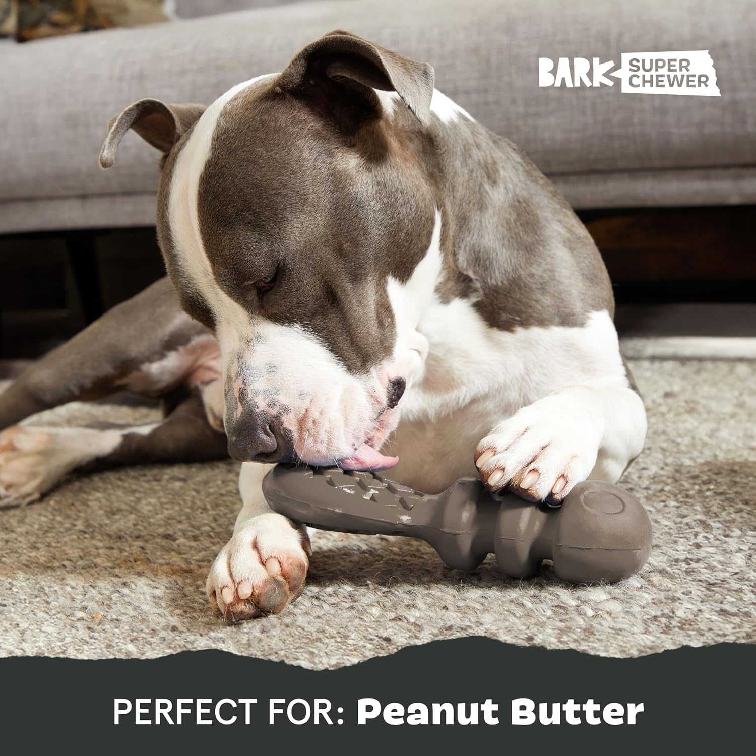 image:imageBarkbox Aurora Beast Super Chewer Dog Toy for Aggressive Chewers Durable Natural Rubber with Soft Exterior Built for Tough Play and LongLasting FunBuck Wild