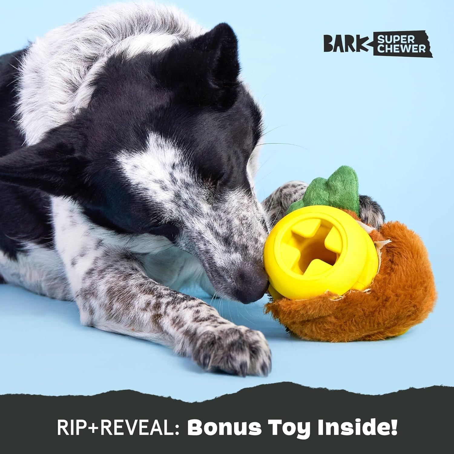 image:imageBarkbox Aurora Beast Super Chewer Dog Toy for Aggressive Chewers Durable Natural Rubber with Soft Exterior Built for Tough Play and LongLasting FunFowl Play