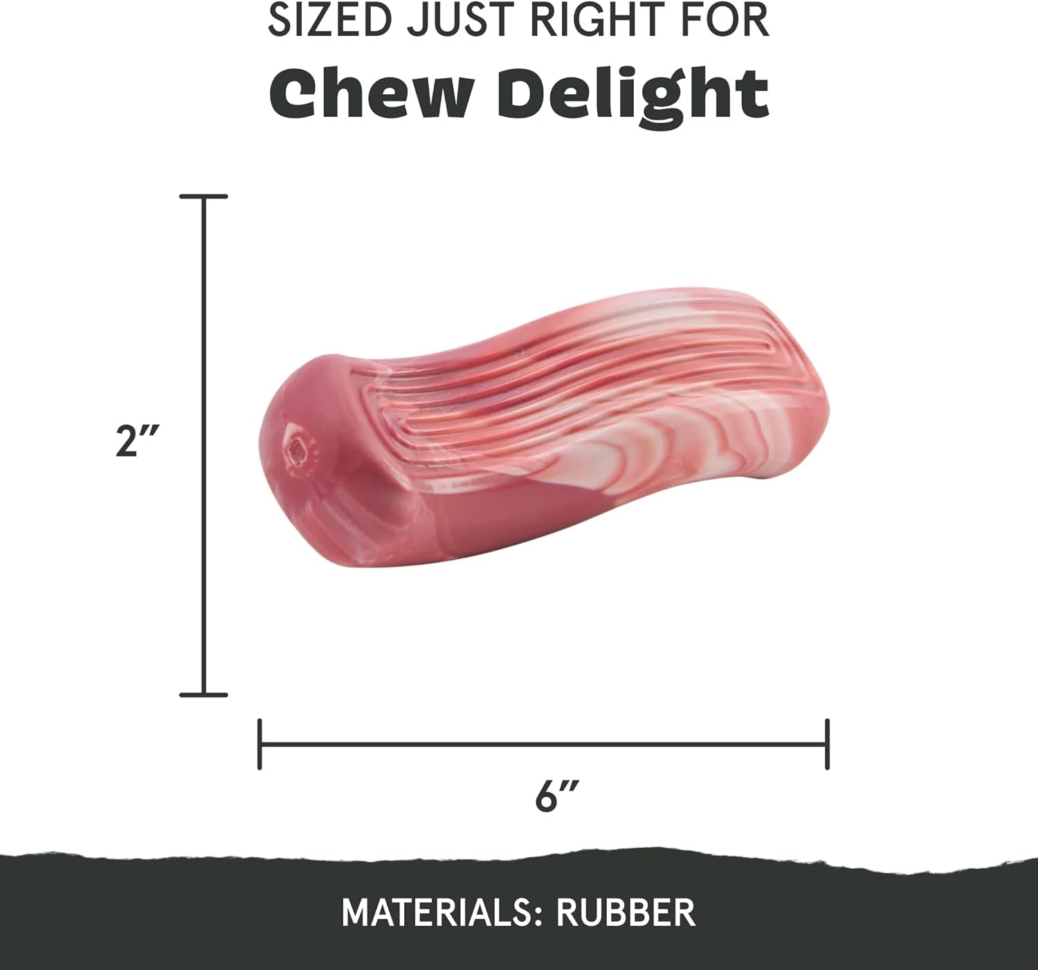 image:imageBarkbox Crinkle Fry Dog Toy for Large Dogs Super Tough Nylon Construction for Aggressive Chewers and Designed for Durable PlaytimeTough Break Bacon