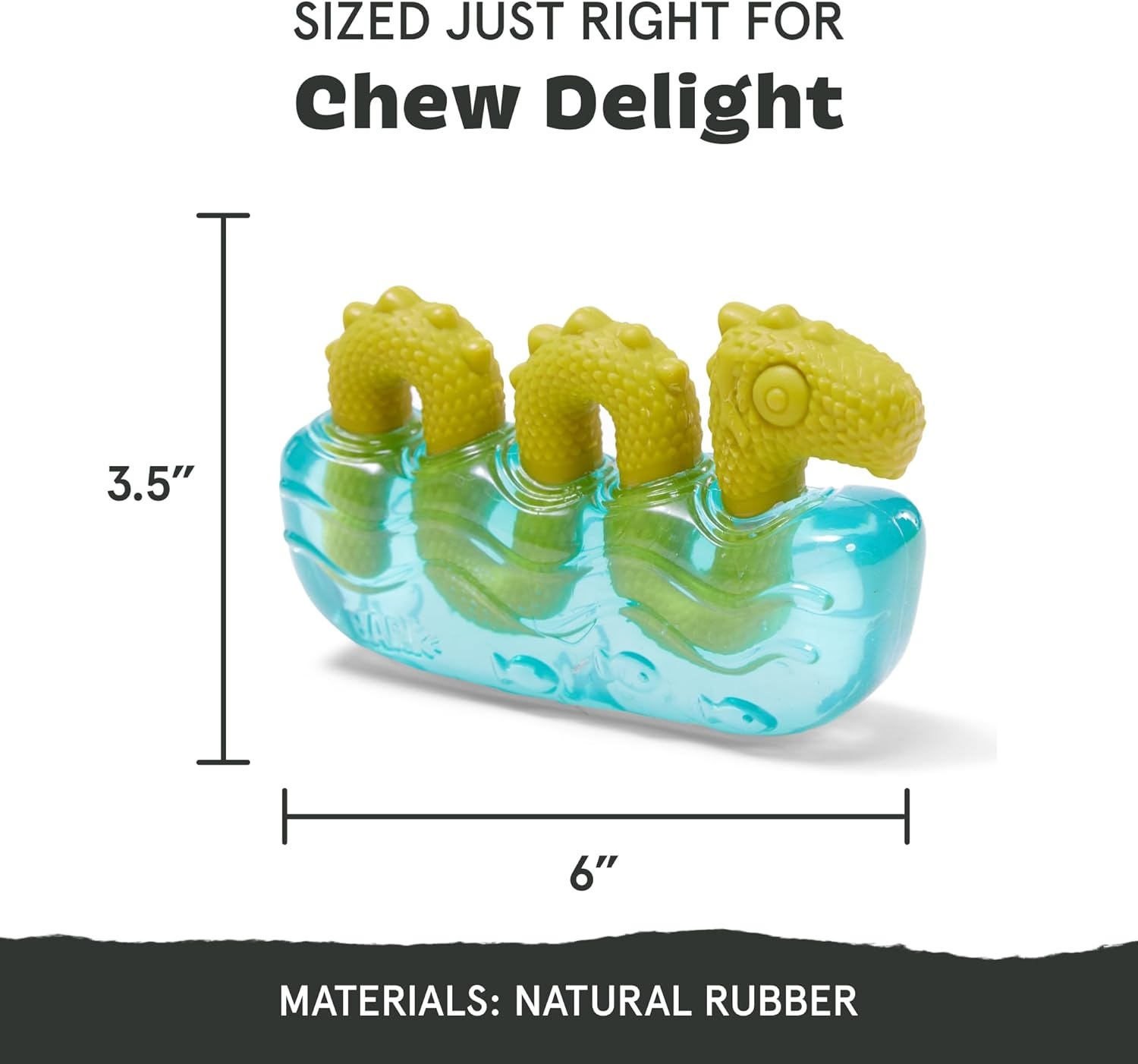 image:imageBarkbox Dogness Monster Super Chewer Dog Chew Toy Tough Dental Stimulating Toy for Aggressive Chewers LargeDog Ness Monster Large