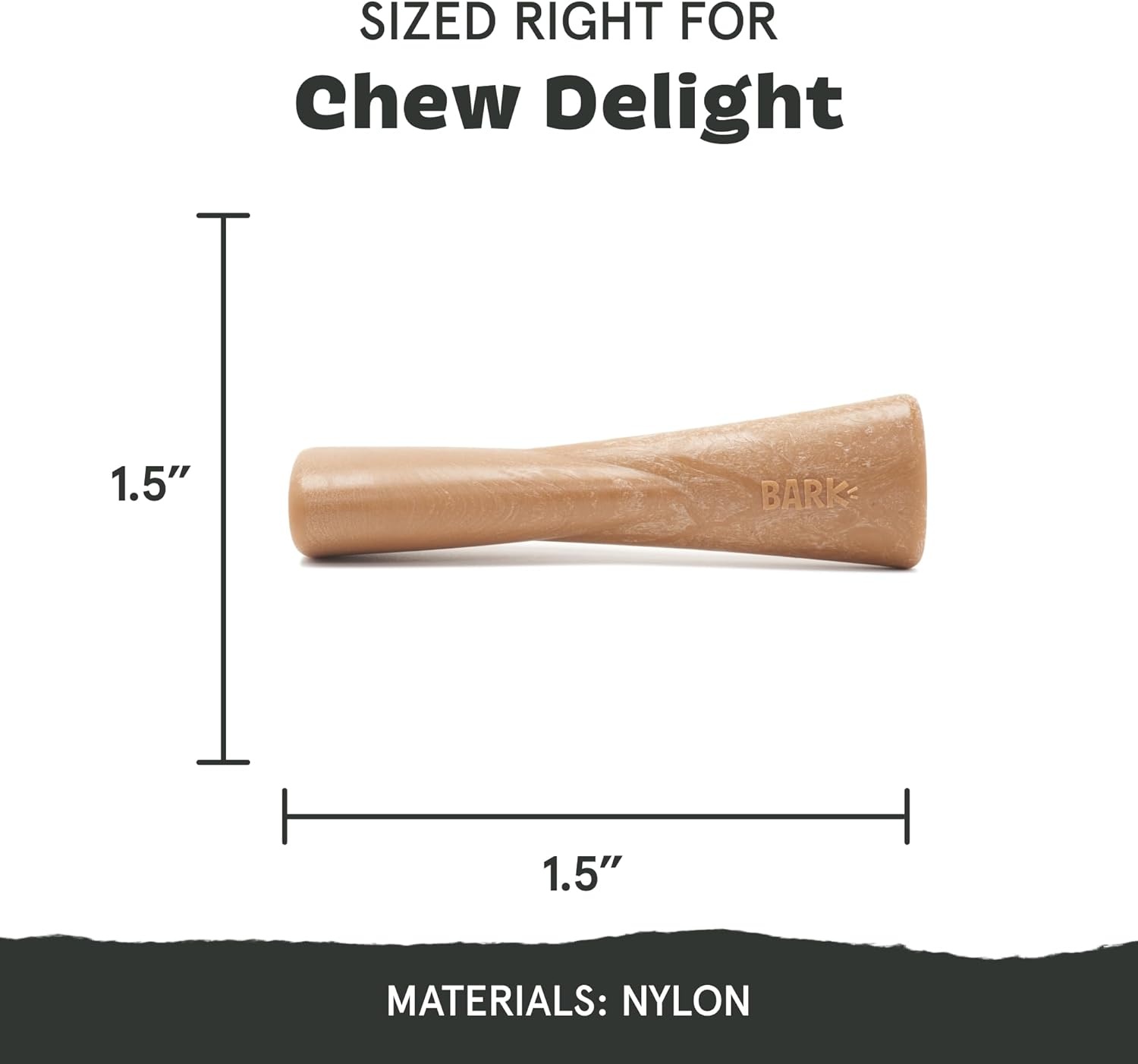 image:imageBarkbox Dogness Monster Super Chewer Dog Chew Toy Tough Dental Stimulating Toy for Aggressive Chewers LargeMighty Bone Bacon Small