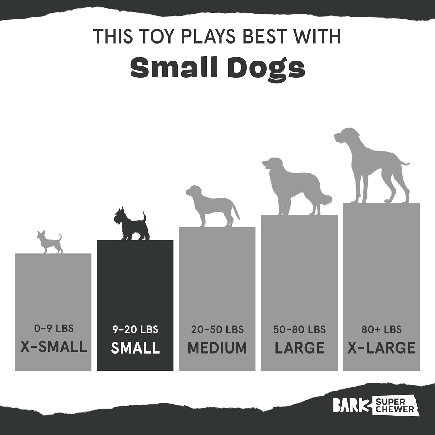 image:imageBarkbox Dogness Monster Super Chewer Dog Chew Toy Tough Dental Stimulating Toy for Aggressive Chewers LargeMighty Bone PB Small