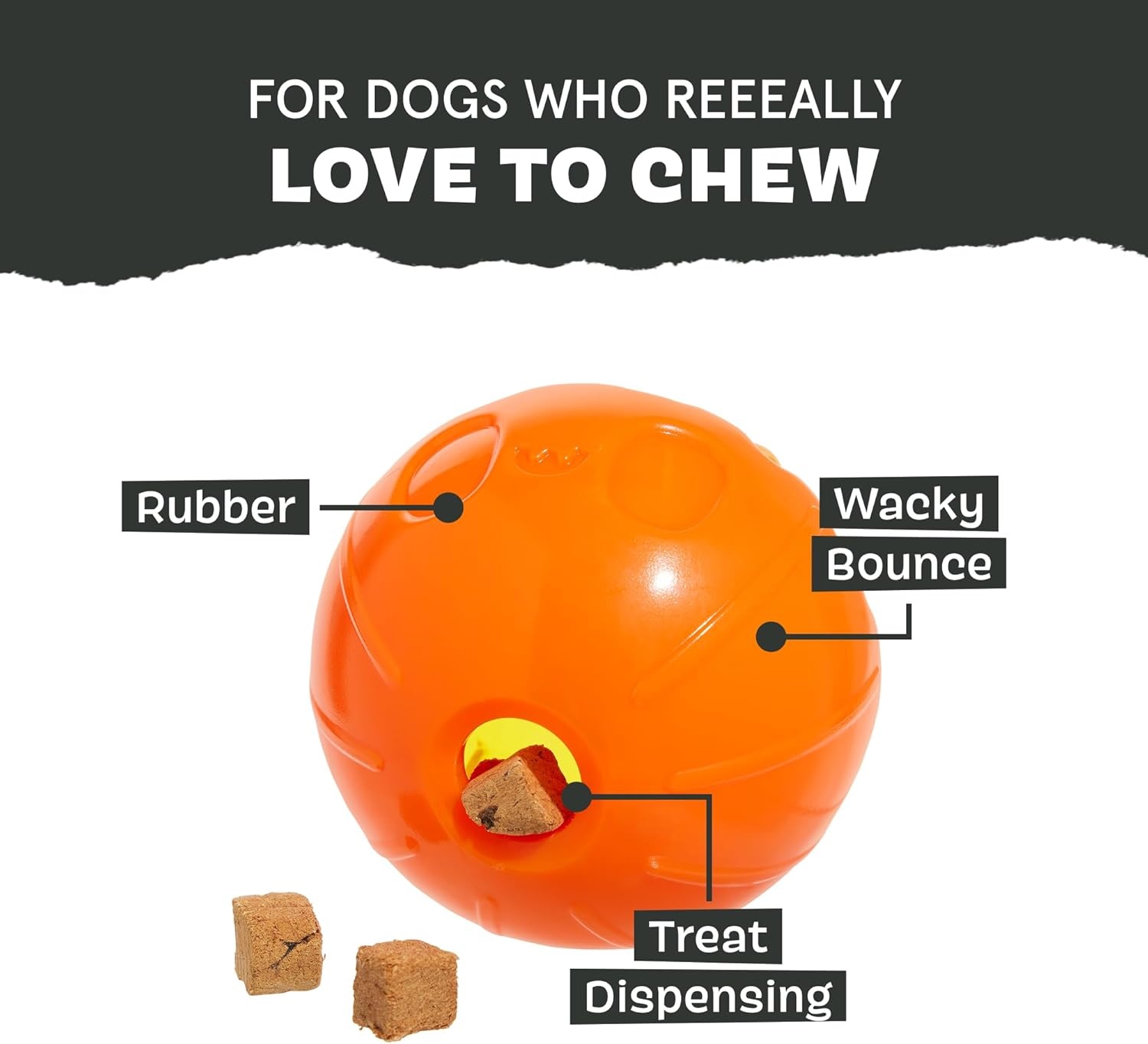 image:imageBarkbox Dogness Monster Super Chewer Dog Chew Toy Tough Dental Stimulating Toy for Aggressive Chewers LargePumpkin Prodigy
