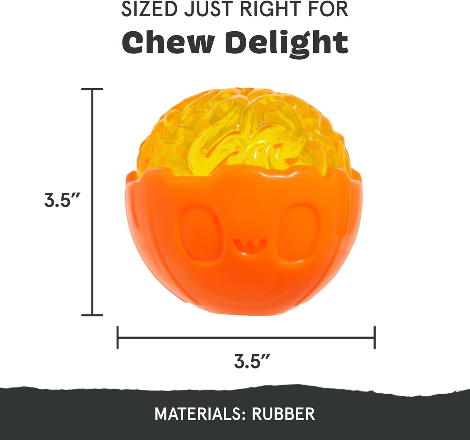 image:imageBarkbox Dogness Monster Super Chewer Dog Chew Toy Tough Dental Stimulating Toy for Aggressive Chewers LargePumpkin Prodigy