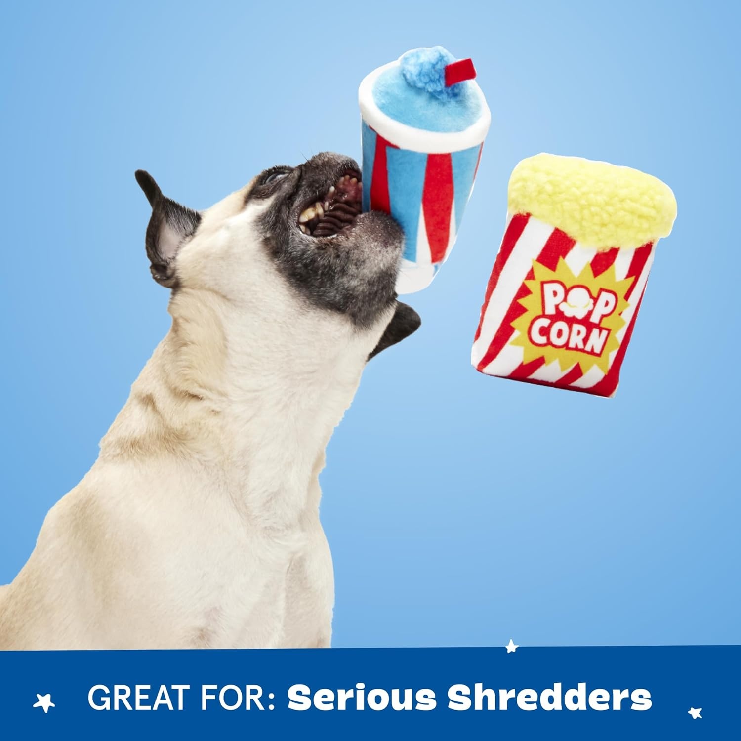 image:imageBarkbox Movie Bites Dog Toy Bundle Squeaky Dog Toys Plush Dog Toys Puppy and Pet Toys for Small DogsMovie Bites