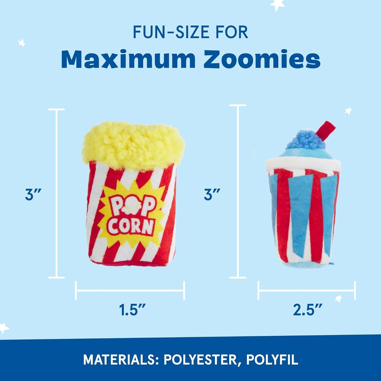 image:imageBarkbox Movie Bites Dog Toy Bundle Squeaky Dog Toys Plush Dog Toys Puppy and Pet Toys for Small DogsMovie Bites