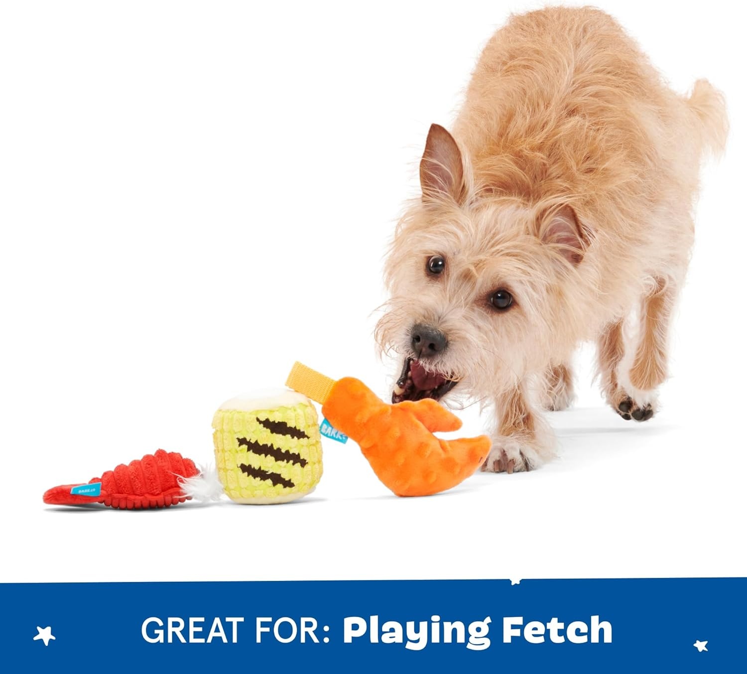image:imageBarkbox Movie Bites Dog Toy Bundle Squeaky Dog Toys Plush Dog Toys Puppy and Pet Toys for Small DogsThe Maine Event