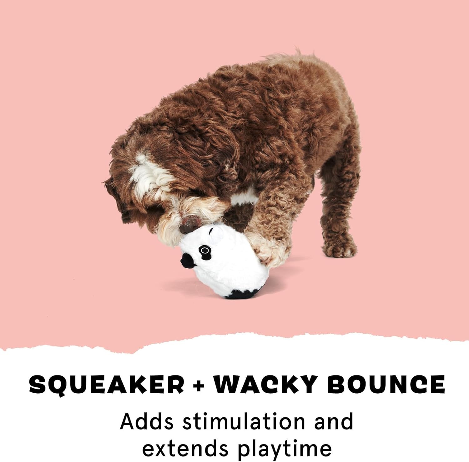 image:imageBarkbox Super Chewer Rad Herring Hard Core Toy with Rip Away Plush for Aggressive Chewers MediumPanda Bear Large