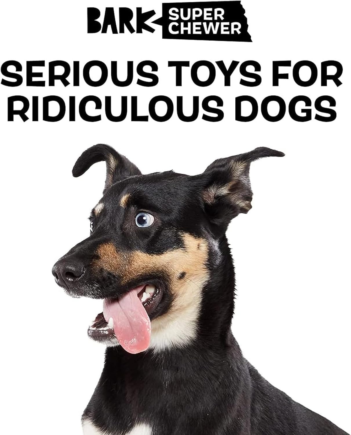 image:imageBarkbox Super Chewer Rad Herring Hard Core Toy with Rip Away Plush for Aggressive Chewers MediumPanda Bear Large