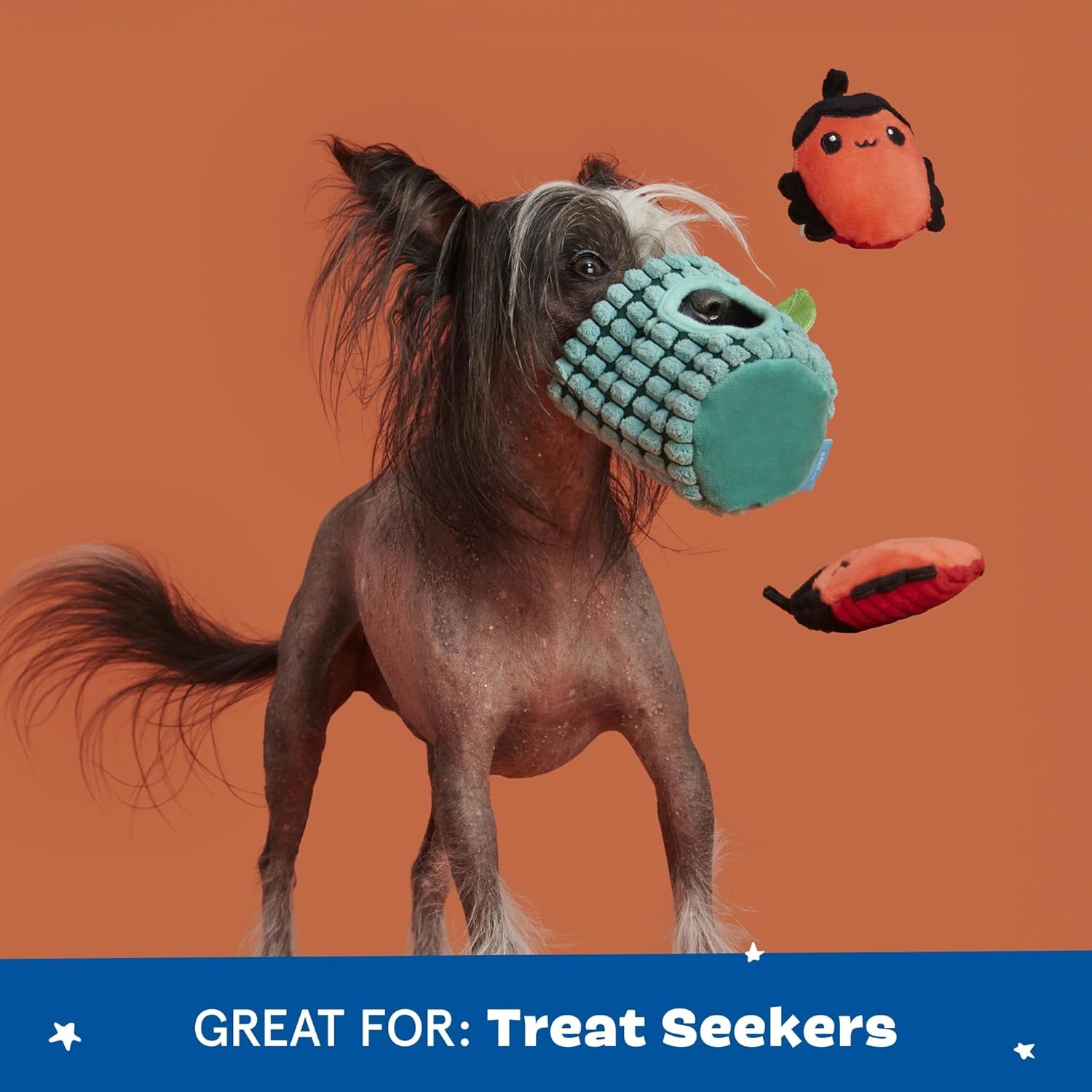 image:imageBarkbox Super Chewer Tough Dog Chew Toys for Aggressive Chewers Plush 2 Toys in 1 Drop the Bass SmallBao BabXsmall