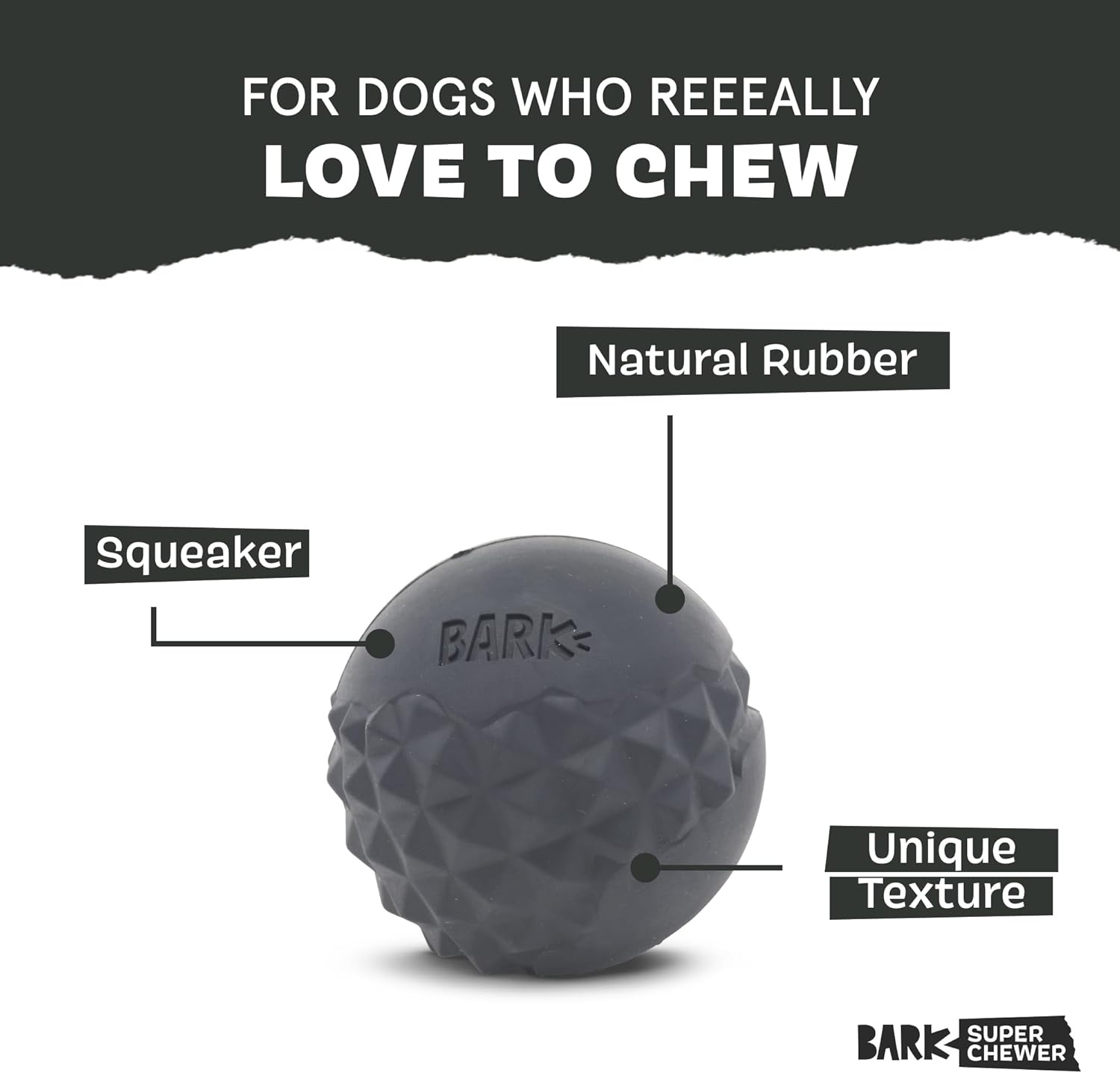image:imageBarkbox Super Chewer Tough Dog Chew Toys for Aggressive Chewers Treat Dispensing Carrot SmallComet Small
