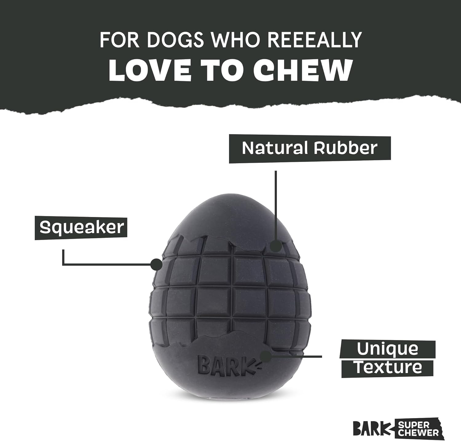 image:imageBarkbox Super Chewer Tough Dog Chew Toys for Aggressive Chewers Treat Dispensing Carrot SmallOrigin Large