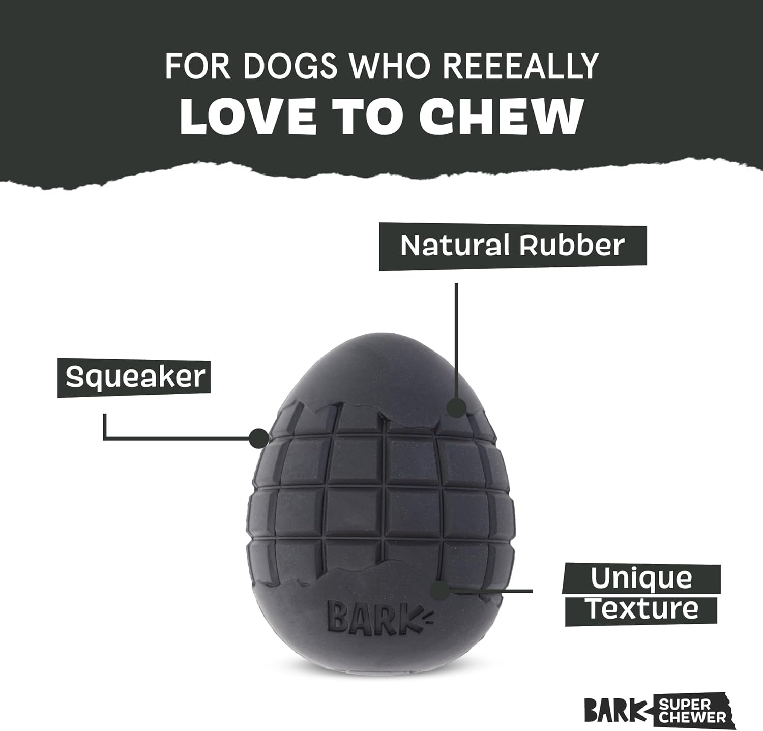 image:imageBarkbox Super Chewer Tough Dog Chew Toys for Aggressive Chewers Treat Dispensing Carrot SmallOrigin Small