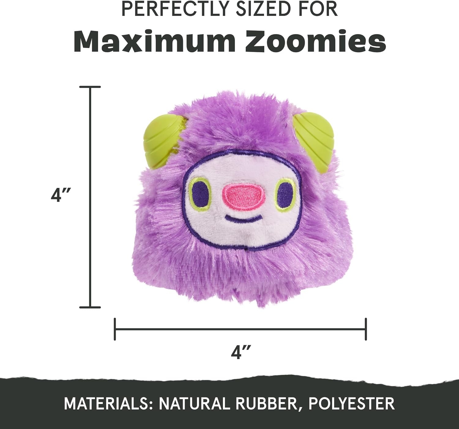 image:imageBarkbox Torbert The Troll Dog Toy for Small Dogs Natural Rubber with Wacky Bounce Perfect for Aggressive Chewers and LongLasting PlaytimeTorbert The TrollLarge