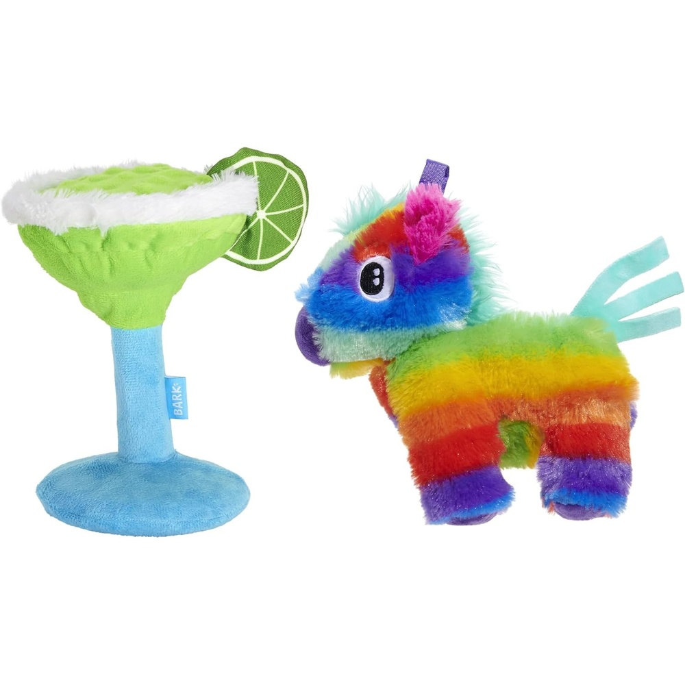 image:imageBarkbox Fiesta Party Bundle Squeaky Dog Toys Plush Chew Toys Puppy and Pet Toys for Small Dogs Full O Fluff Pinata amp Muy Squeaky MargaritaFiesta Bundle Small