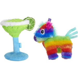 image:imageBarkbox Fiesta Party Bundle  Squeaky Dog Toys  Plush Chew Toys  Puppy and Pet Toys for Small Dogs  Full O Fluff Pinata amp Muy Squeaky MargaritaFiesta Bundle Small