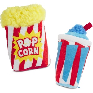image:imageBarkbox Movie Bites Dog Toy Bundle  Squeaky Dog Toys  Plush Dog Toys  Puppy and Pet Toys for Small DogsMovie Bites
