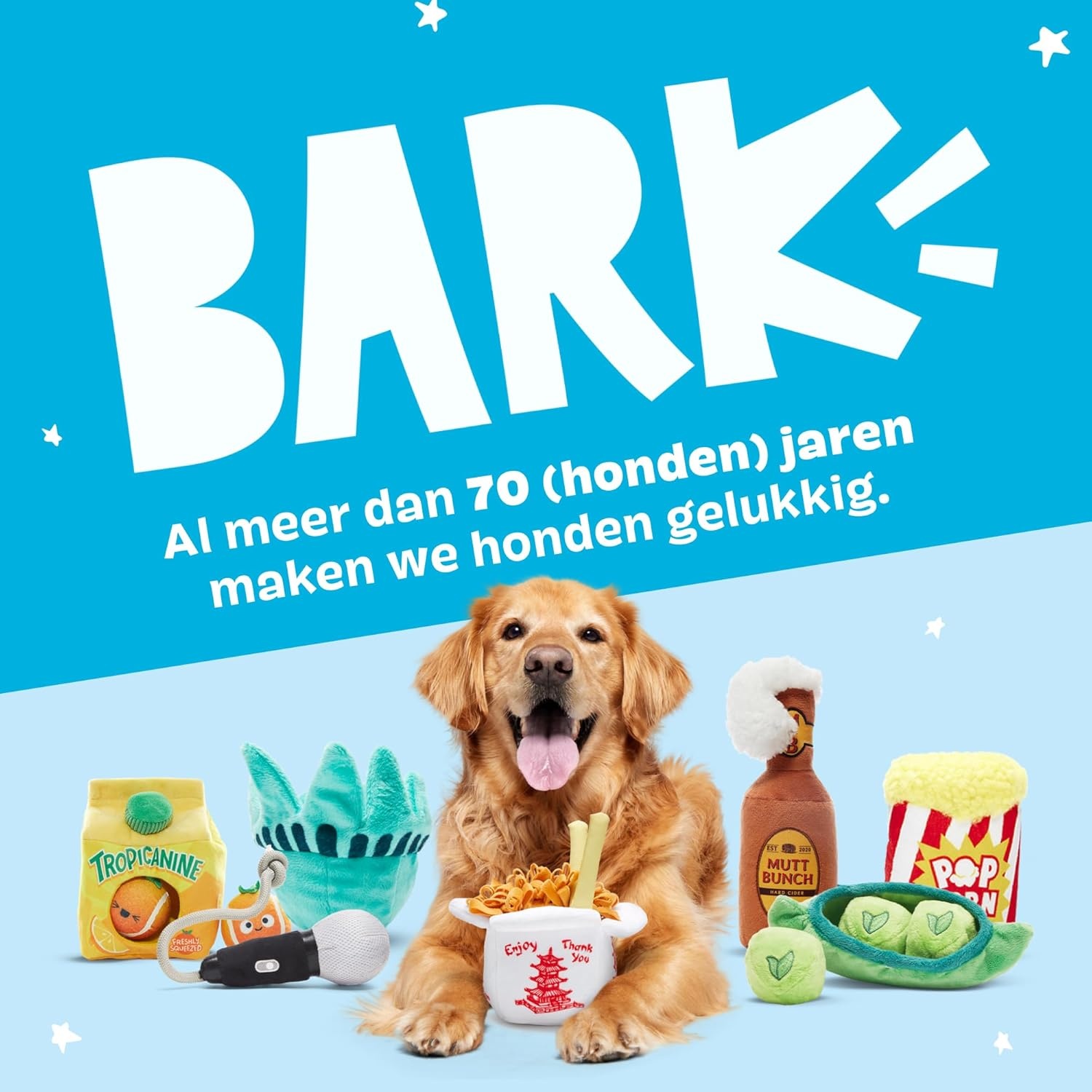 image:imageBarkbox Dog Toy 2 in 1 Interactive Plush Exterior Material amp Squeaker Tearable Dog Toy with Squeaky Ball Inside Ideal for Toy Destroyers Andis Dumpling Large