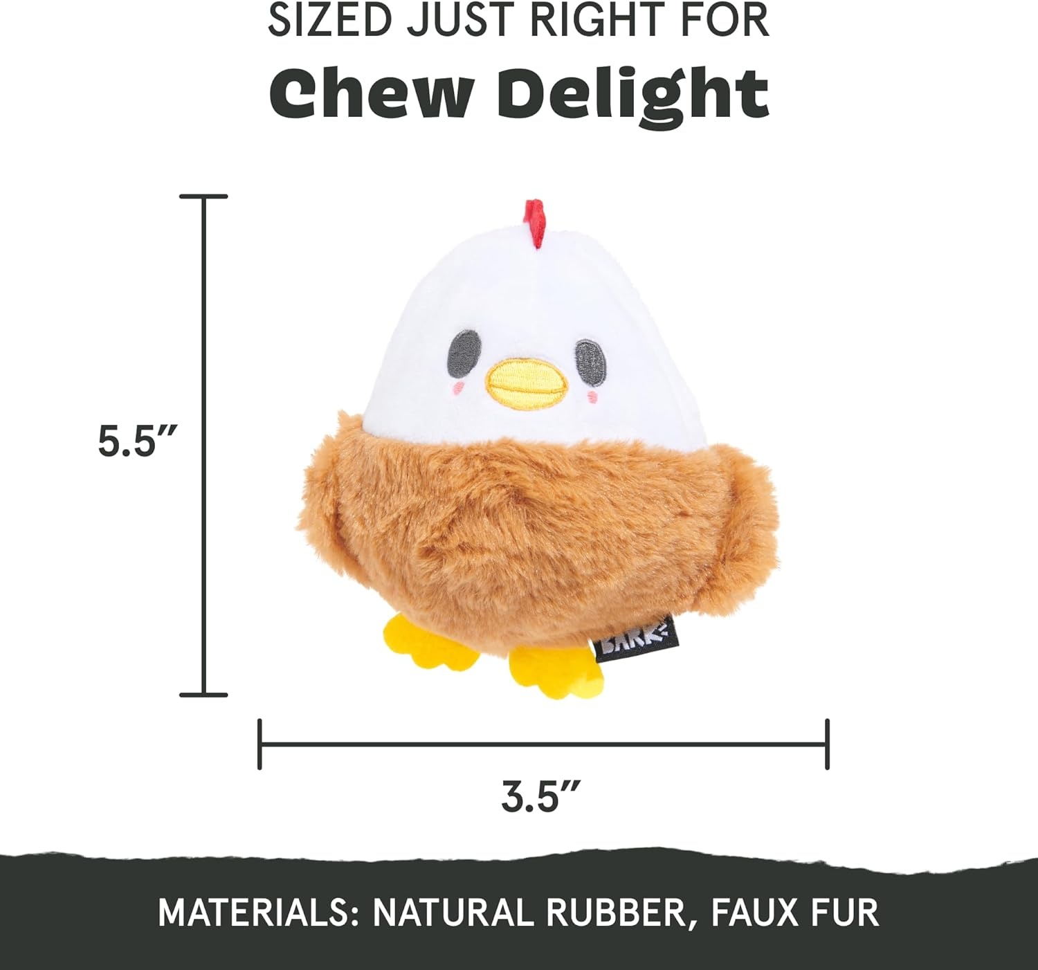 image:imageBarkbox Grateful Ted Dog Toy for Medium Dogs StrawberryScented Rip amp Reveal Toy for Determined Chewers and Interactive PlaytimeHatch Me If You Can
