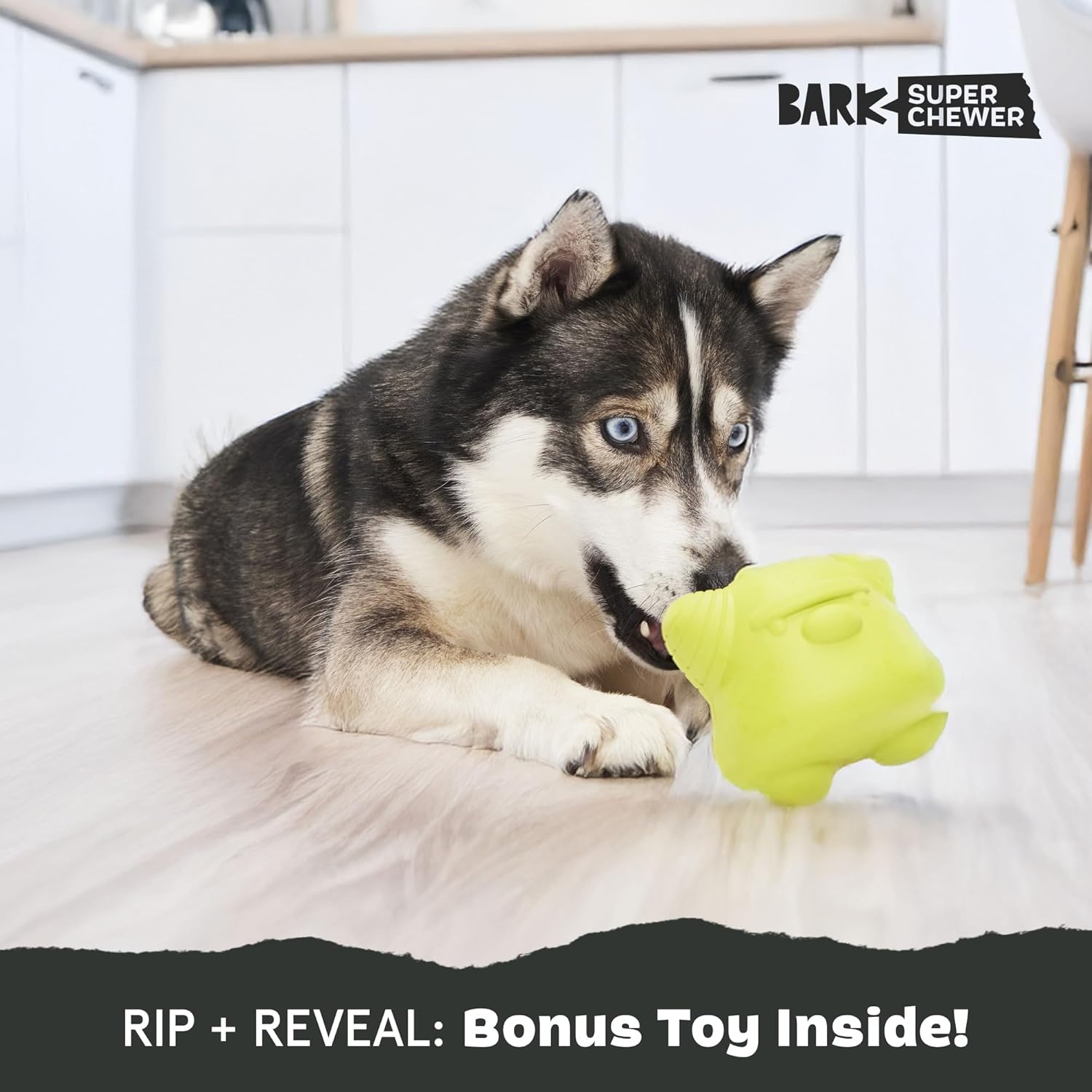 image:imageBarkbox Grateful Ted Dog Toy for Medium Dogs StrawberryScented Rip amp Reveal Toy for Determined Chewers and Interactive PlaytimeTorbert The TrollLarge